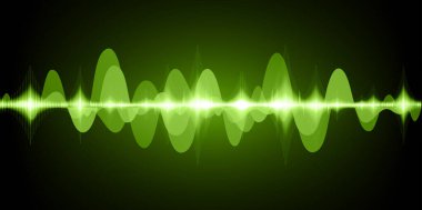 Sound Wave audio. Abstract Digital Music Equalizer Waves.