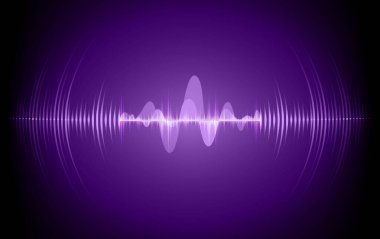 Sound Wave audio. Abstract Digital Music Equalizer Waves.