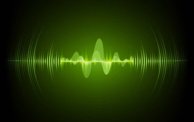 Sound Wave audio. Abstract Digital Music Equalizer Waves.