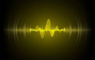 Sound Wave audio. Abstract Digital Music Equalizer Waves.