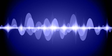 Sound Wave audio. Abstract Digital Music Equalizer Waves.