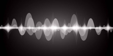 Sound Wave audio. Abstract Digital Music Equalizer Waves.