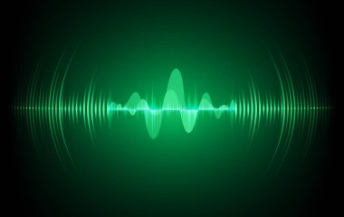 Sound Wave audio. Abstract Digital Music Equalizer Waves.
