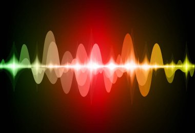 Sound Wave audio. Abstract Digital Music Equalizer Waves.