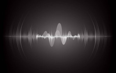 Sound Wave audio. Abstract Digital Music Equalizer Waves.