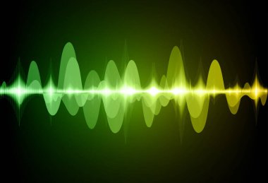 Sound Wave audio. Abstract Digital Music Equalizer Waves.