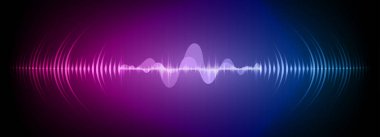 Sound Wave audio. Abstract Digital Music Equalizer Waves.