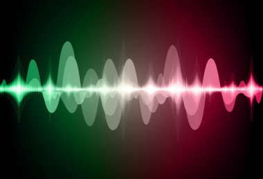 Sound Wave audio. Abstract Digital Music Equalizer Waves.