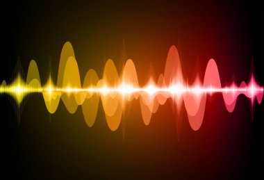 Sound Wave audio. Abstract Digital Music Equalizer Waves.