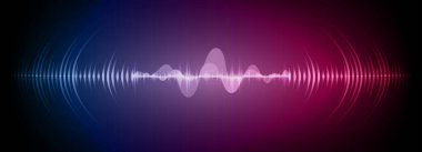 Sound Wave audio. Abstract Digital Music Equalizer Waves.