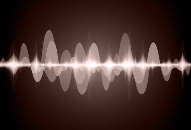 Sound Wave audio. Abstract Digital Music Equalizer Waves.