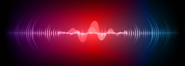 Sound Wave audio. Abstract Digital Music Equalizer Waves.