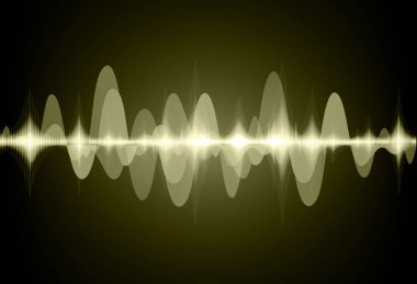 Sound Wave audio. Abstract Digital Music Equalizer Waves.