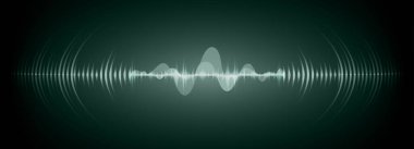 Sound Wave audio. Abstract Digital Music Equalizer Waves.