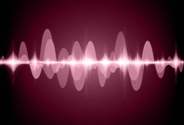 Sound Wave audio. Abstract Digital Music Equalizer Waves.