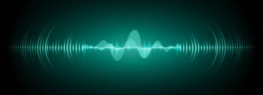 Sound Wave audio. Abstract Digital Music Equalizer Waves.