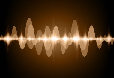 Sound Wave audio. Abstract Digital Music Equalizer Waves.