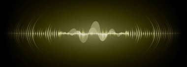 Sound Wave audio. Abstract Digital Music Equalizer Waves.