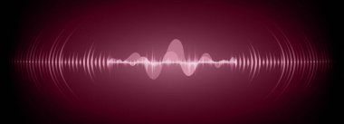 Sound Wave audio. Abstract Digital Music Equalizer Waves.