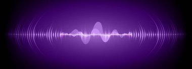 Sound Wave audio. Abstract Digital Music Equalizer Waves.