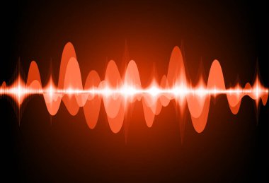 Sound Wave audio. Abstract Digital Music Equalizer Waves.