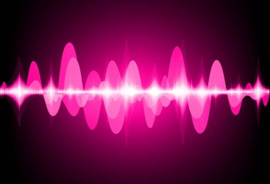 Sound Wave audio. Abstract Digital Music Equalizer Waves.