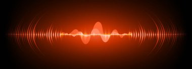 Sound Wave audio. Abstract Digital Music Equalizer Waves.