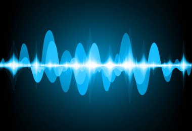 Sound Wave audio. Abstract Digital Music Equalizer Waves.