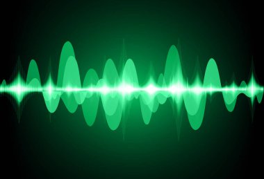 Sound Wave audio. Abstract Digital Music Equalizer Waves.