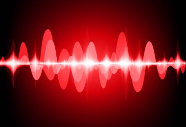 Sound Wave audio. Abstract Digital Music Equalizer Waves.