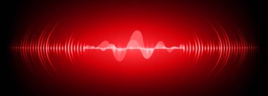 Sound Wave audio. Abstract Digital Music Equalizer Waves.