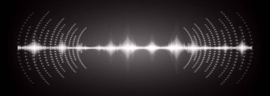 Sound Wave audio. Abstract Digital Music Equalizer Waves.