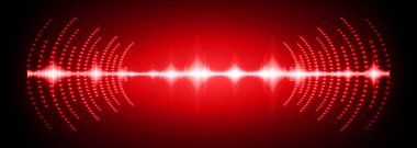 Sound Wave audio. Abstract Digital Music Equalizer Waves.