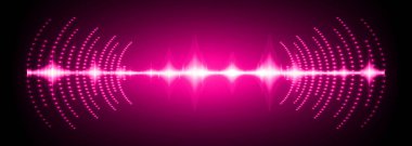 Sound Wave audio. Abstract Digital Music Equalizer Waves.