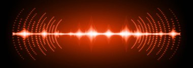 Sound Wave audio. Abstract Digital Music Equalizer Waves.
