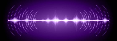 Sound Wave audio. Abstract Digital Music Equalizer Waves.
