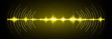 Sound Wave audio. Abstract Digital Music Equalizer Waves.