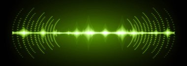 Sound Wave audio. Abstract Digital Music Equalizer Waves.