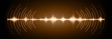 Sound Wave audio. Abstract Digital Music Equalizer Waves.