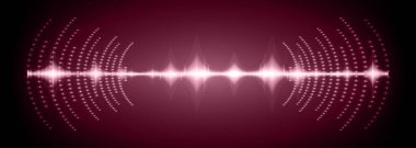 Sound Wave audio. Abstract Digital Music Equalizer Waves.