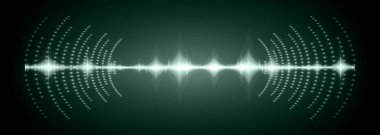 Sound Wave audio. Abstract Digital Music Equalizer Waves.