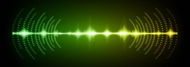 Sound Wave audio. Abstract Digital Music Equalizer Waves.