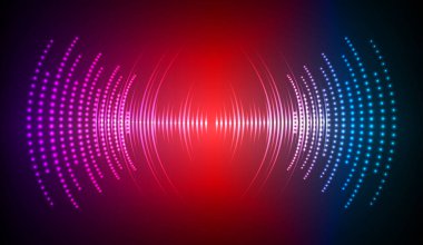 Sound Wave audio. Abstract Digital Music Equalizer Waves.