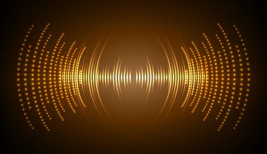 Sound Wave audio. Abstract Digital Music Equalizer Waves.