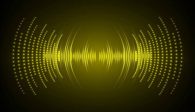 Sound Wave audio. Abstract Digital Music Equalizer Waves.