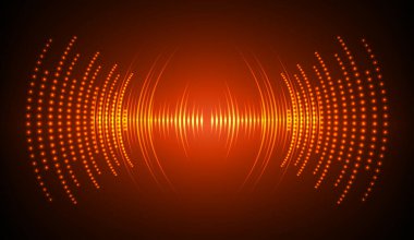 Sound Wave audio. Abstract Digital Music Equalizer Waves.