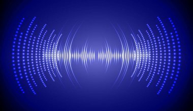 Sound Wave audio. Abstract Digital Music Equalizer Waves.