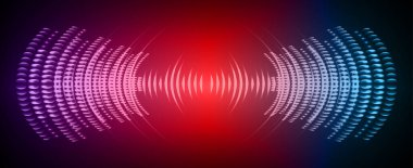 Sound Wave audio. Abstract Digital Music Equalizer Waves.