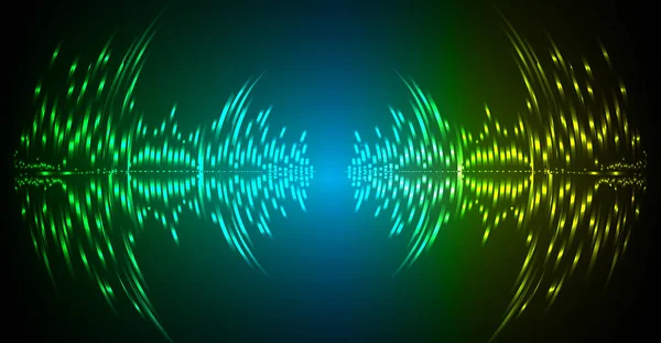 Sound Wave audio. Abstract Digital Music Equalizer Waves. 