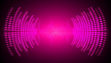 Sound Wave audio. Abstract Digital Music Equalizer Waves.